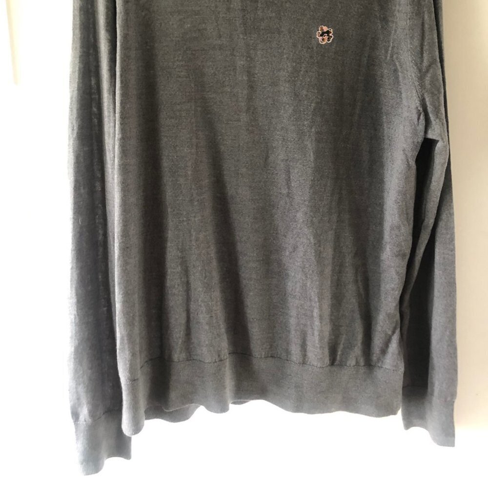 NWT TED BAKER Cardiff Wool Crewneck Sweater Embroidered Logo XXL MSRP $150 - Picture 6 of 10
